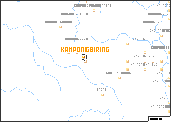 map of Kampong Biring