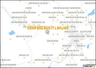 map of Kampong Bukit Lanjan