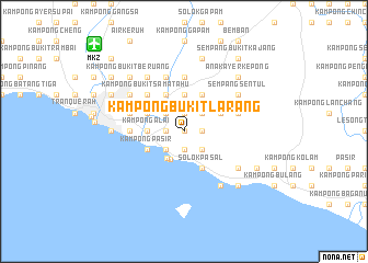 map of Kampong Bukit Larang