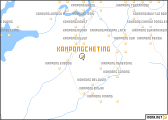 map of Kampong Cheting