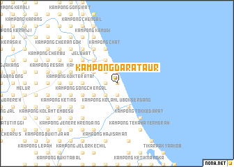 map of Kampong Darat Aur