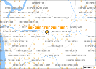 map of Kampong Ekor Kuching