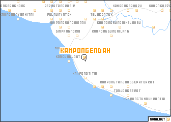 map of Kampong Endah