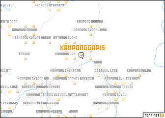 map of Kampong Gapis