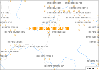 map of Kampong Gemang Lama