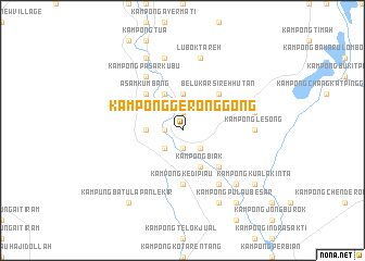 map of Kampong Geronggong