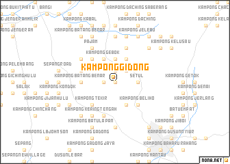 map of Kampong Gidong