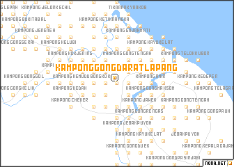 map of Kampong Gong Darat Lapang