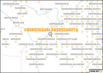 map of Kampong Gual Pasong Hantu