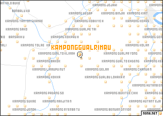 map of Kampong Gual Rimau
