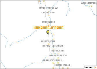 map of Kampong Jebang
