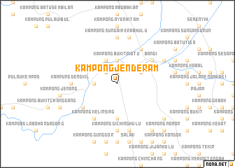 map of Kampong Jenderam