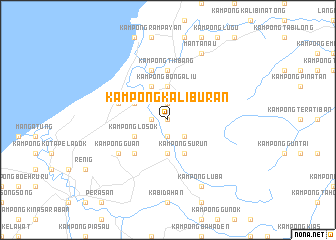 map of Kampong Kaliburan