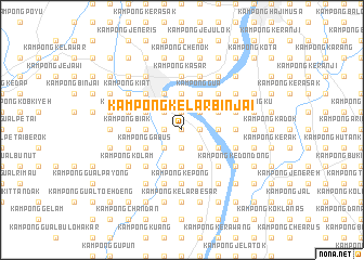 map of Kampong Kelar Binjai