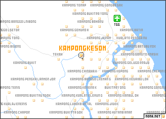 map of Kampong Kesom