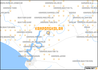 map of Kampong Kolam