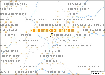map of Kampong Kuala Dingin