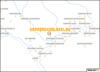 map of Kampong Kuala Kelau