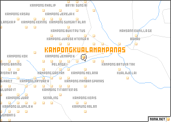 map of Kampong Kuala Mampanas