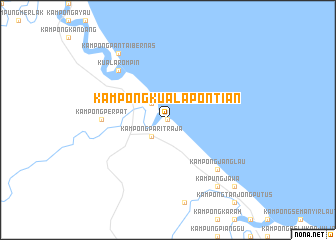 map of Kampong Kuala Pontian