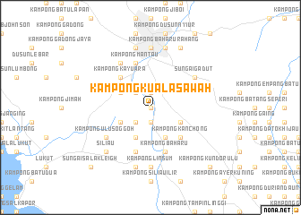 map of Kampong Kuala Sawah
