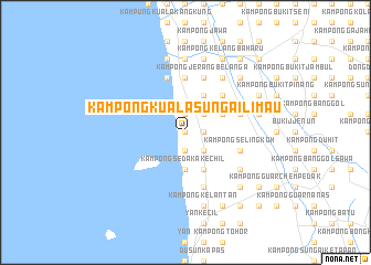 map of Kampong Kuala Sungai Limau