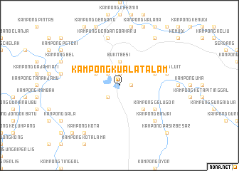 map of Kampong Kuala Talam