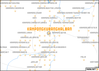 map of Kampong Kubang Halban