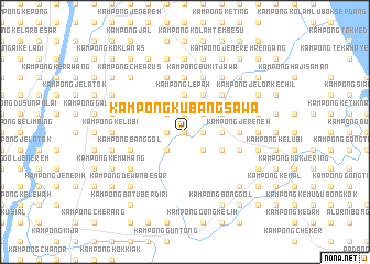 map of Kampong Kubang Sawa