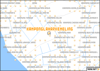 map of Kampong Lahar Kemeling