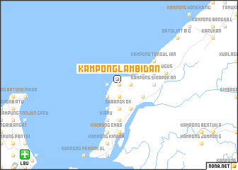 map of Kampong Lambidan