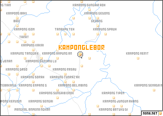 map of Kampong Lebor