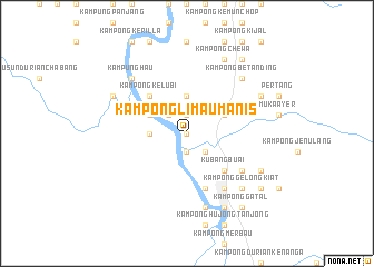 map of Kampong Limau Manis