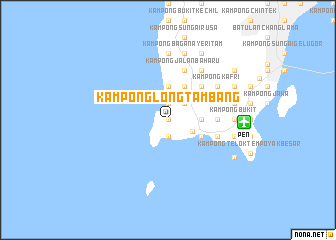 map of Kampong Long Tambang