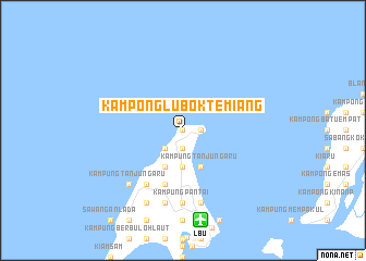 map of Kampong Lubok Temiang