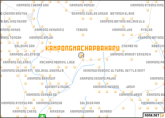 map of Kampong Machap Baharu