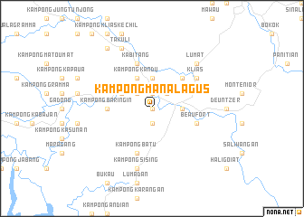 map of Kampong Manalagus