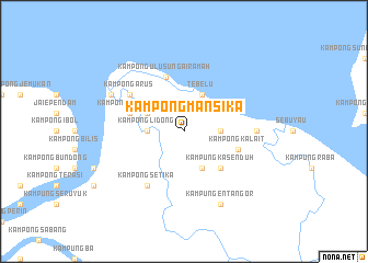 map of Kampong Mansika