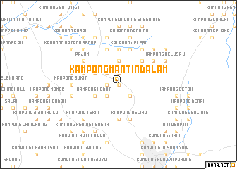 map of Kampong Mantin Dalam