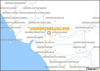 map of Kampong Masjid Lama