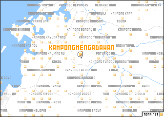 map of Kampong Mengadawan