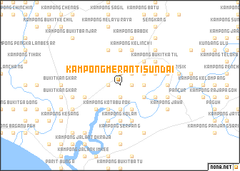 map of Kampong Meranti Sundai