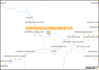 map of Kampong Merbau Saratus