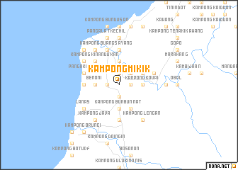 map of Kampong Mikik