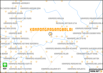 map of Kampong Padang Balai