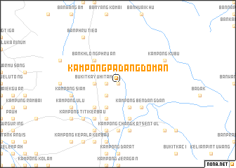 map of Kampong Padang Doman