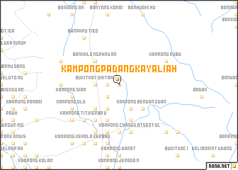 map of Kampong Padang Kaya Liah