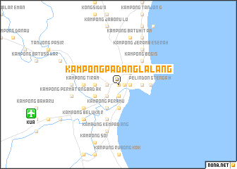 map of Kampong Padang Lalang