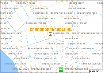 map of Kampong Padang Limau