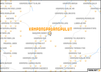 map of Kampong Padang Pulut